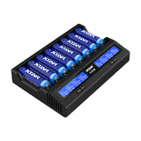XTAR VC8 Fast Battery Charger for 8 x Li-ion Batteries - Go Dive Tasmania
