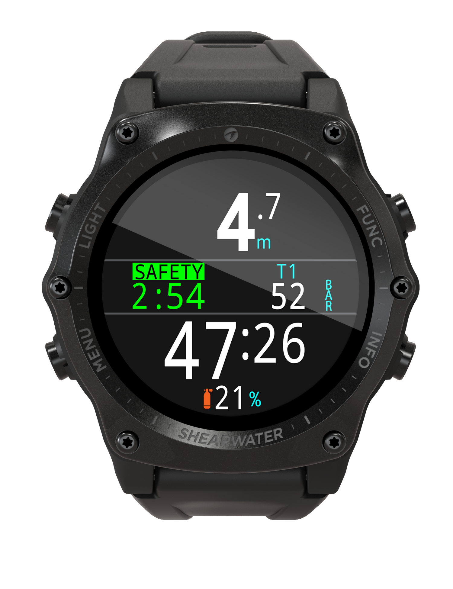 SHEARWATER TERIC DIVE COMPUTER BLACK - SWIFT TRANSMITTER BUNDLE - Go Dive Tasmania