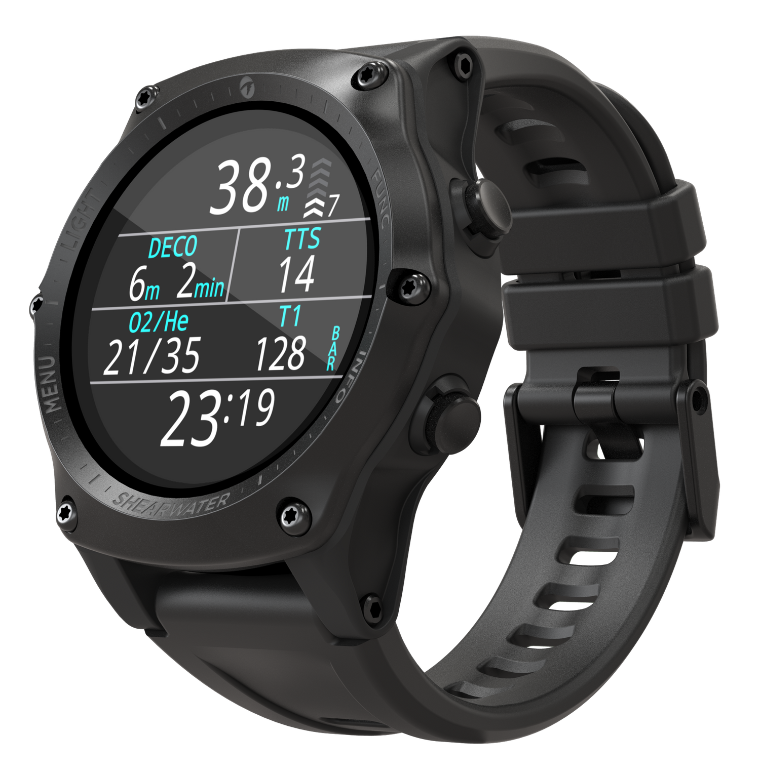 SHEARWATER TERIC DIVE COMPUTER BLACK - SWIFT TRANSMITTER BUNDLE - Go Dive Tasmania