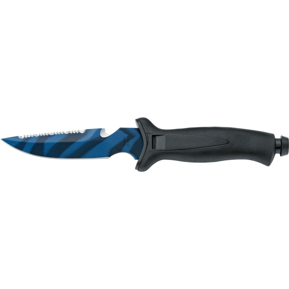 MAC Aquatys 3 Blue Camo Knife - Go Dive Tasmania