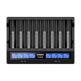XTAR VC8 Fast Battery Charger for 8 x Li-ion Batteries - Go Dive Tasmania