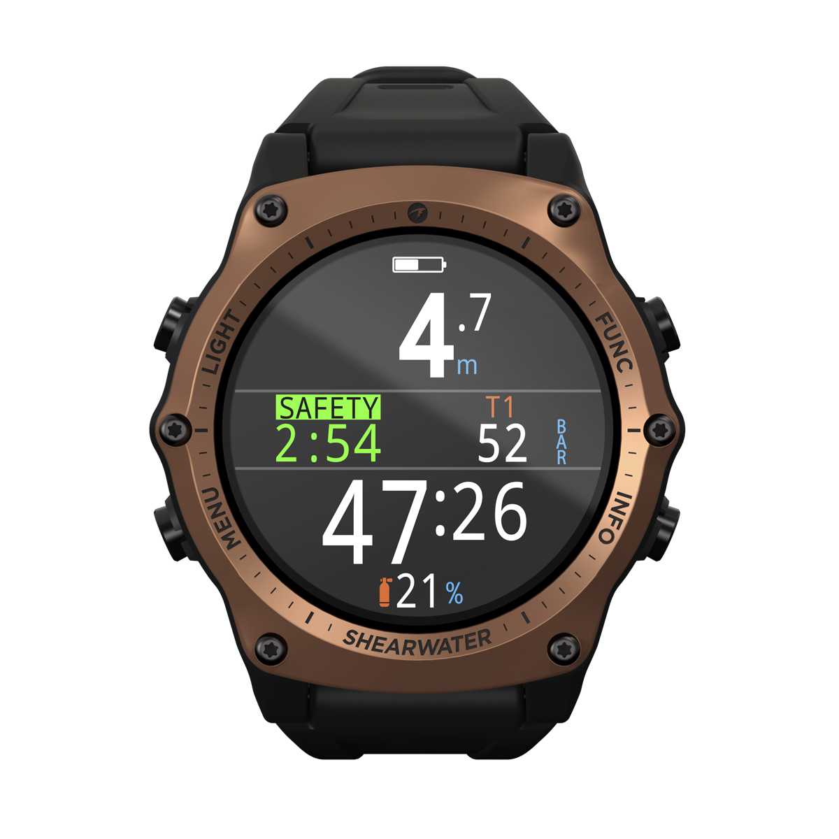 SHEARWATER TERIC DIVE COMPUTER - JOURNEYS EDITION BRONZE - Go Dive Tasmania