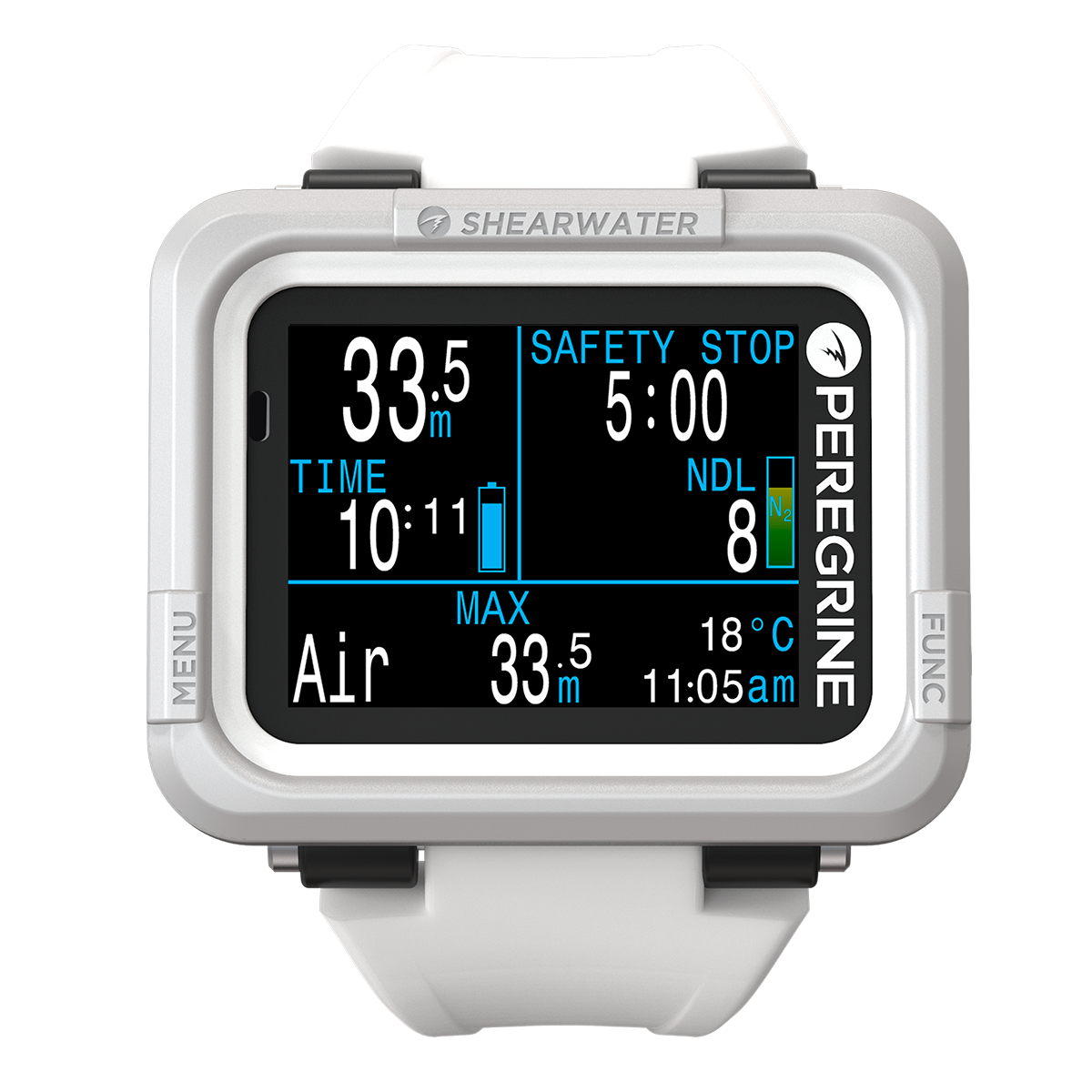 SHEARWATER PEREGRINE DIVE COMPUTER - LIGHT EDITION - Go Dive Tasmania