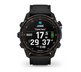 Descent™ Mk3i – 51 mm Carbon grey DLC titanium with black silicone band - Go Dive Tasmania
