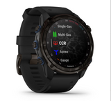 Descent™ Mk3i – 51 mm Carbon grey DLC titanium with black silicone band - Go Dive Tasmania
