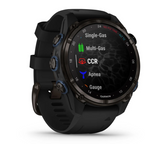 Descent™ Mk3i – 43 mm Carbon grey DLC titanium with black silicone band - Go Dive Tasmania