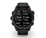 Descent™ Mk3i – 43 mm Carbon grey DLC titanium with black silicone band - Go Dive Tasmania