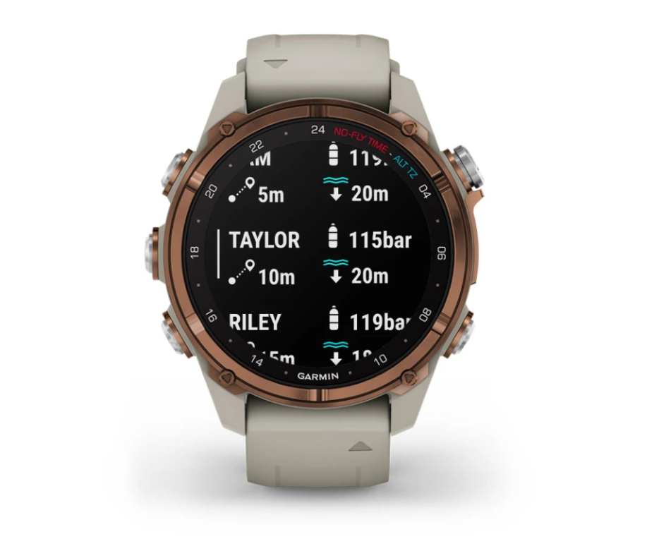 Descent™ Mk3i – 43 mm Bronze PVD titanium with French grey silicone band - Go Dive Tasmania