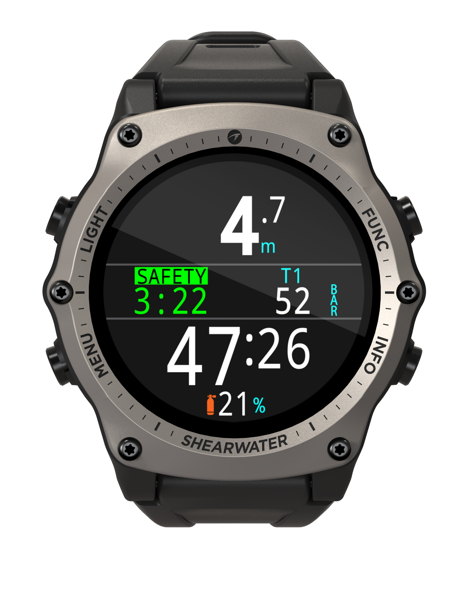 SHEARWATER TERIC DIVE COMPUTER SILVER - SWIFT TRANSMITTER BUNDLE - Go Dive Tasmania