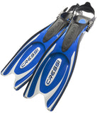 CRESSI FROG PLUS FINS - BLUE/SILVER - Go Dive Tasmania
