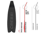 CRESSI GARA MODULAR IMPULSE FINS - BLACK - Go Dive Tasmania