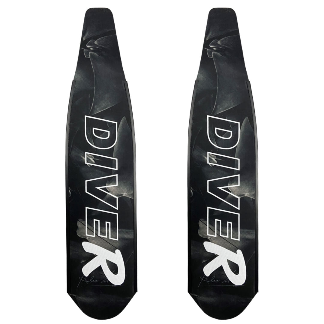 DiveR Freediving Fin Blades Composite Dark Dancing Go Dive Tasmania