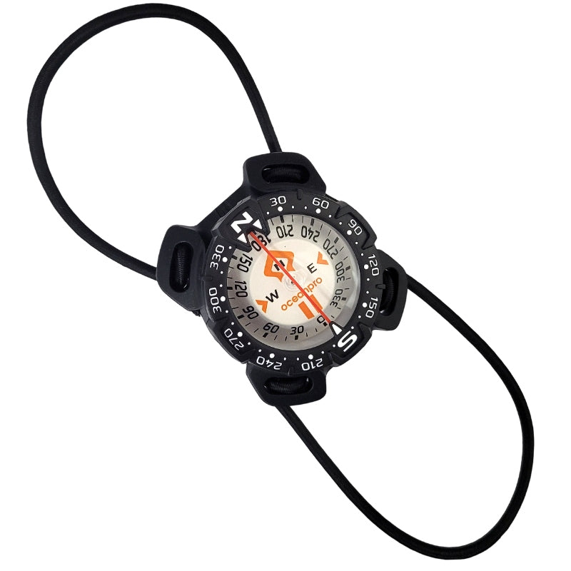 Oceanpro Wrist Mount Compass w Bungee - Go Dive Tasmania