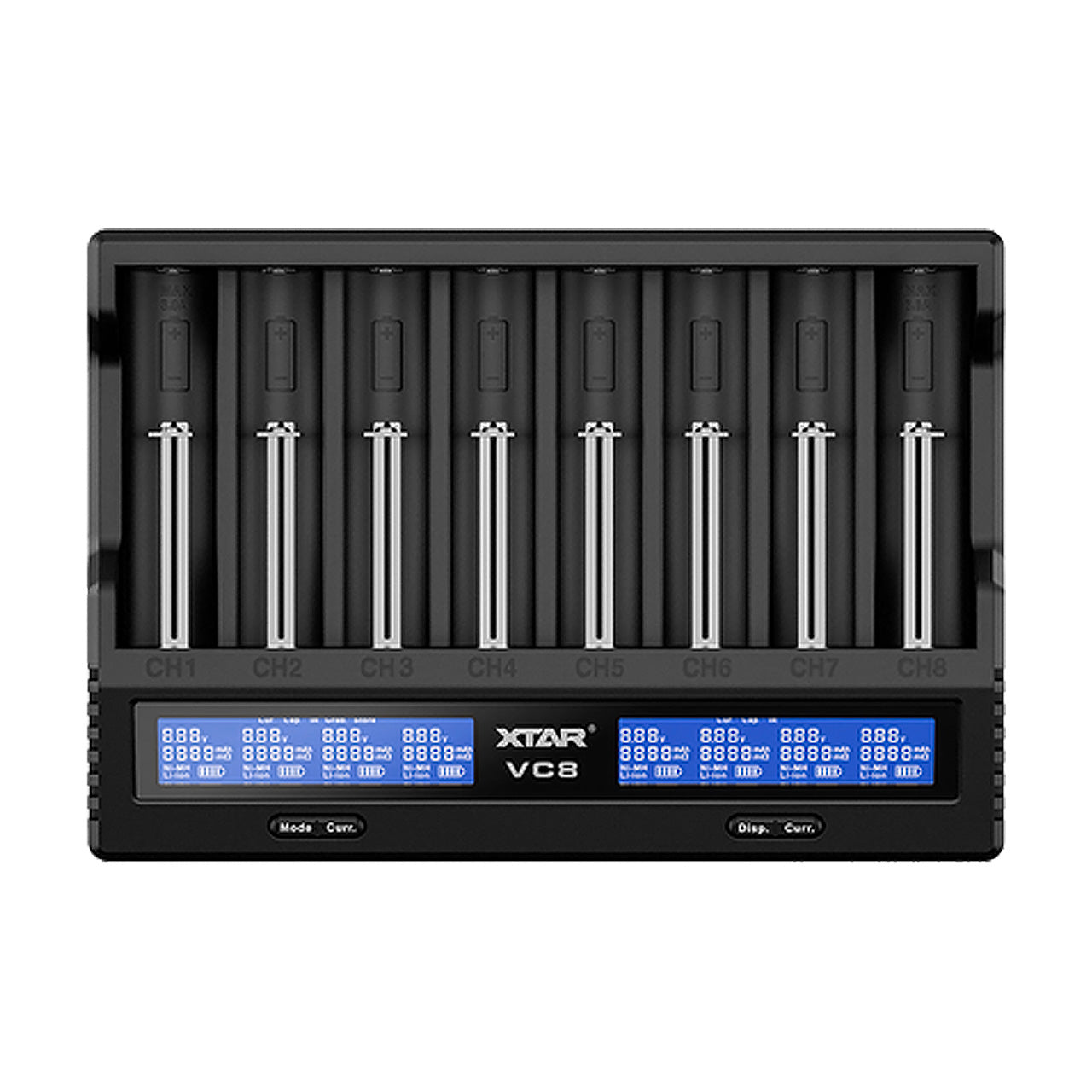 XTAR VC8 Fast Battery Charger for 8 x Li-ion Batteries - Go Dive Tasmania