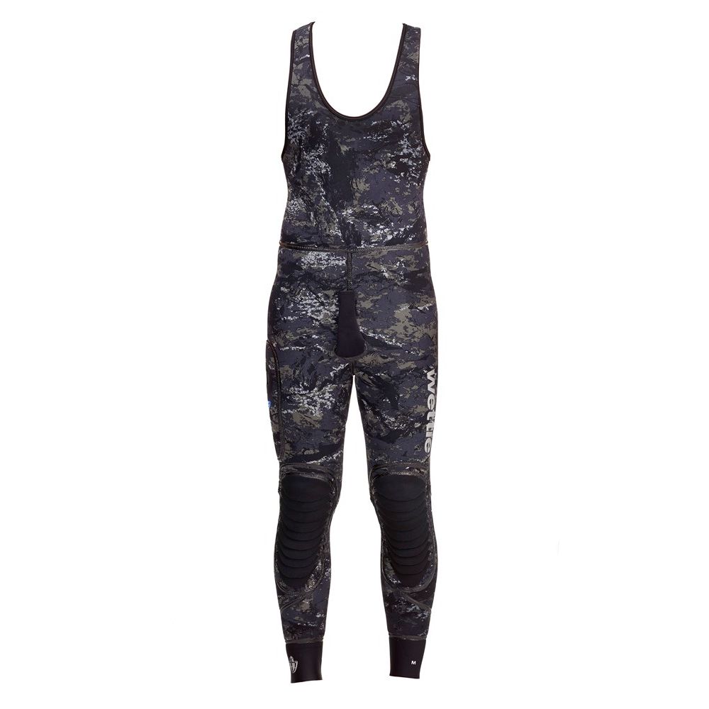 Wettie Commercial 5mm Wetsuit Long Johns - Black Knight Camo - Mens - Go Dive Tasmania