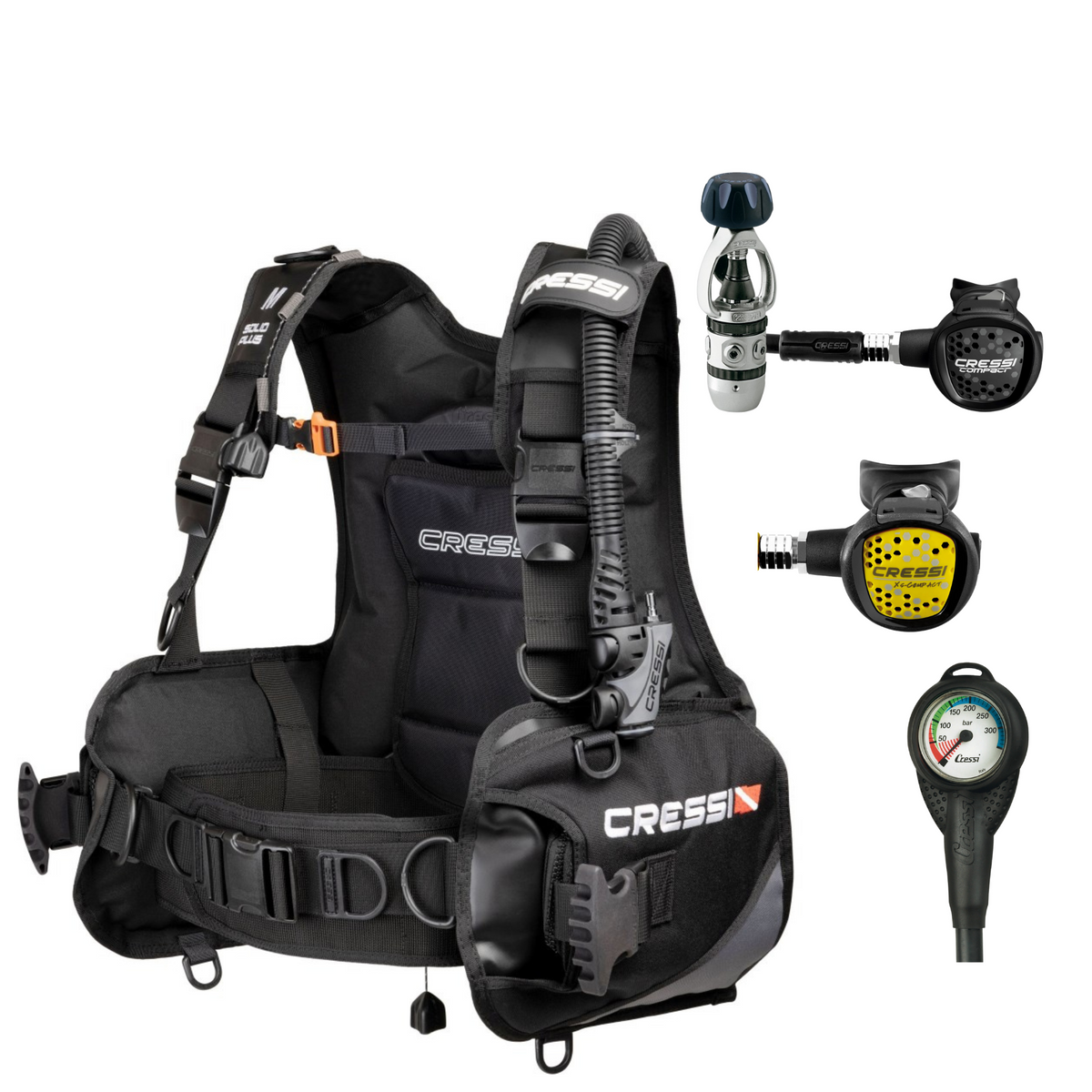 Cressi Solid Plus BCD | AC2 Compact Package