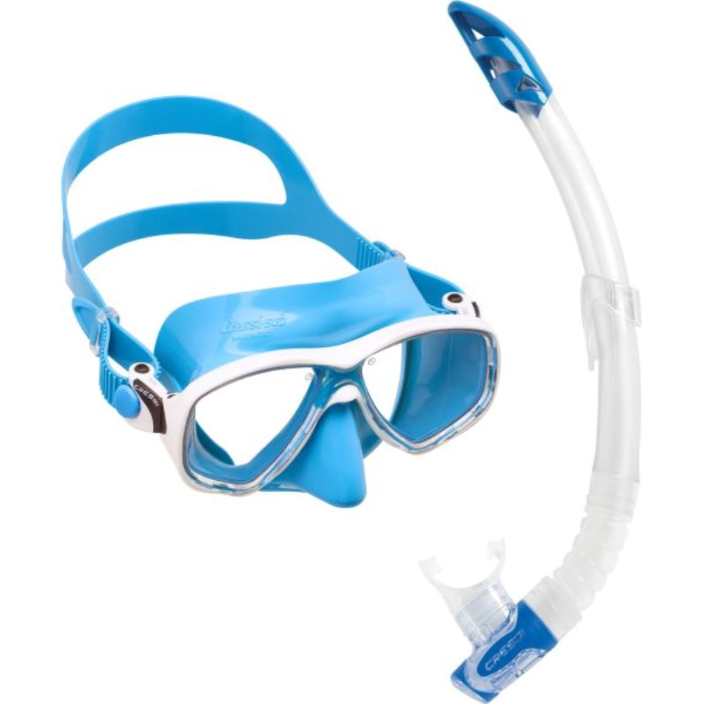 Cressi Marea VIP Mask and Snorkel Set - Blue - Go Dive Tasmania