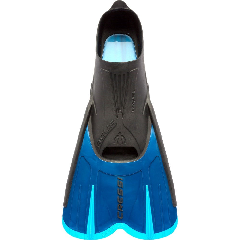 Cressi Agua Short Fins - Blue - Go Dive Tasmania