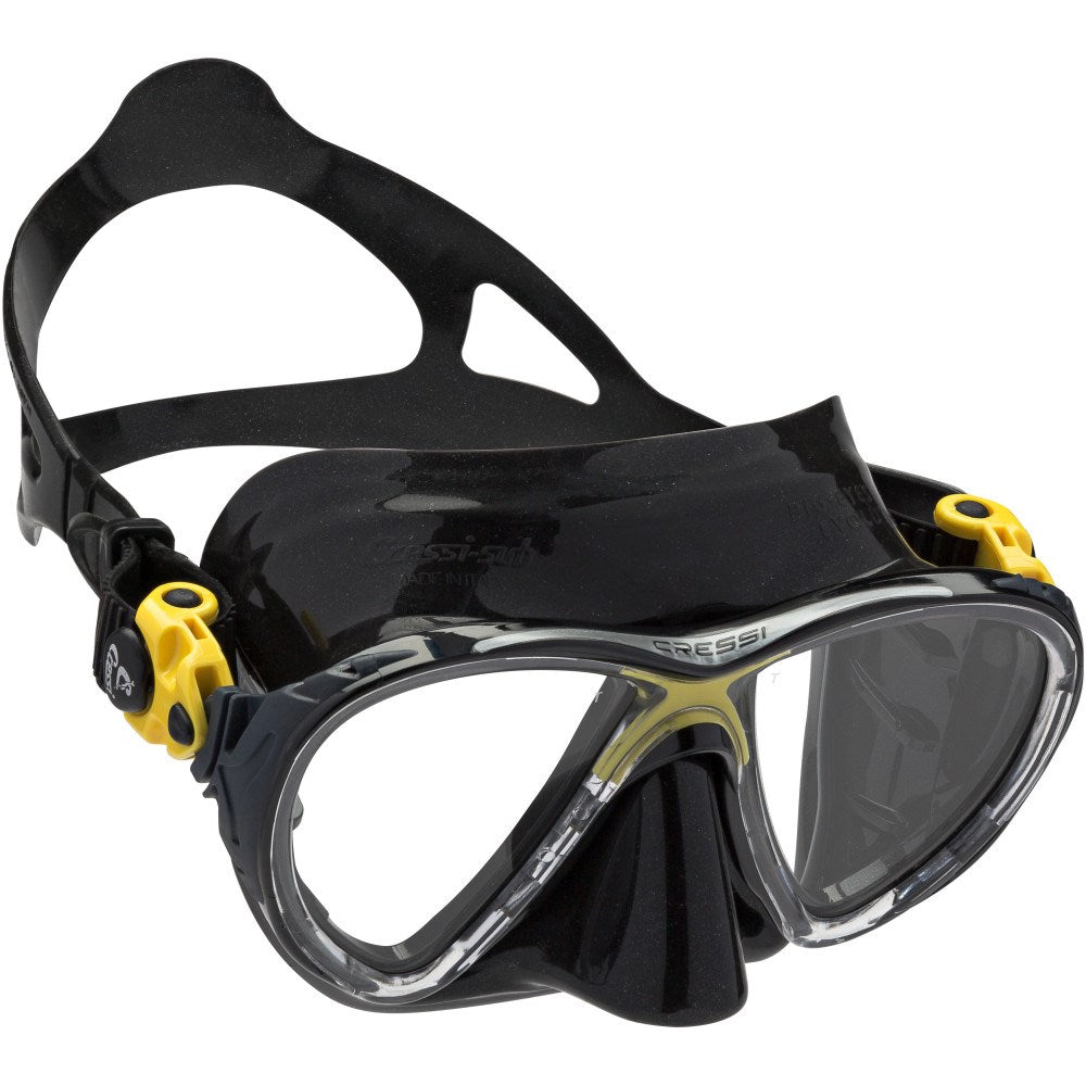 Cressi Big Eyes Evolution Mask - Dark Yellow - Go Dive Tasmania