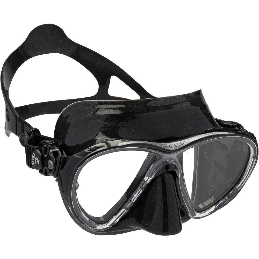 Cressi Big Eyes Evolution Mask - Black/Black - Go Dive Tasmania