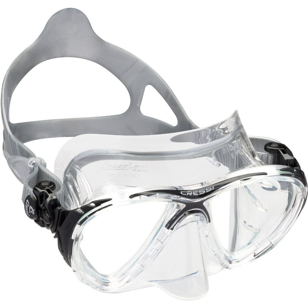 Big Eyes Evolution Crystal Mask - Clear/Black - Go Dive Tasmania