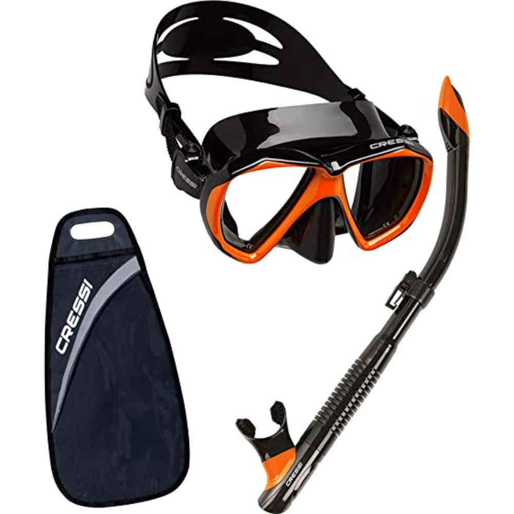 Cressi Ranger + Tao MS Set - Black/Orange - Go Dive Tasmania