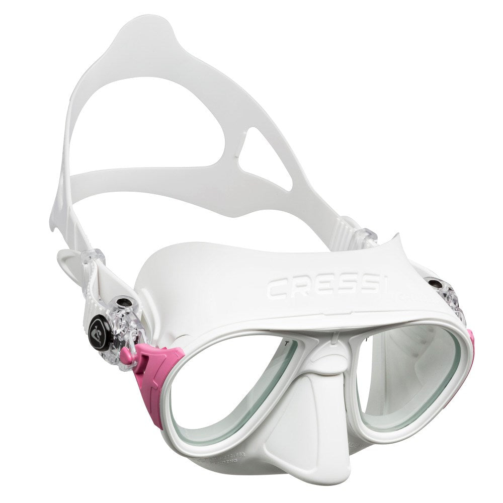 Cressi Calibro Mask - White/Pink - Go Dive Tasmania