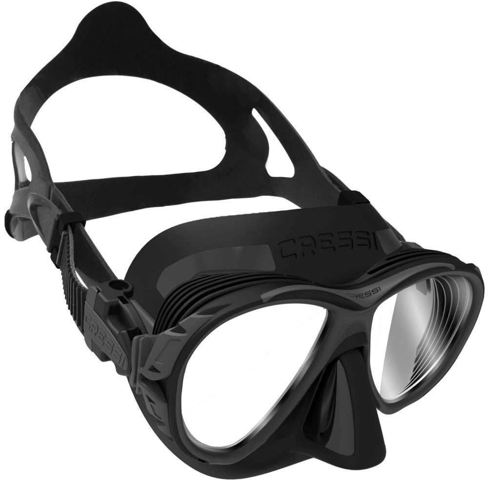 Cressi Naxos Mask - Black/Black - Go Dive Tasmania