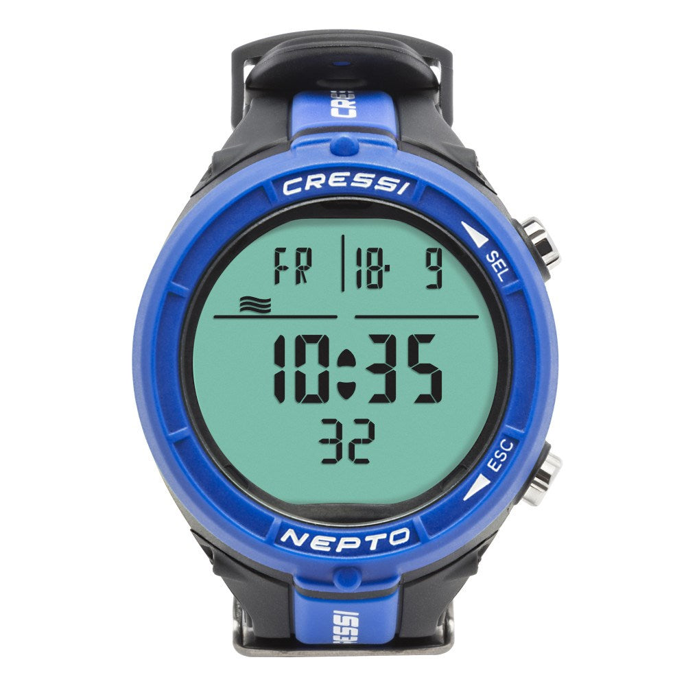 Cressi Nepto Wrist Computer - Blue - Go Dive Tasmania