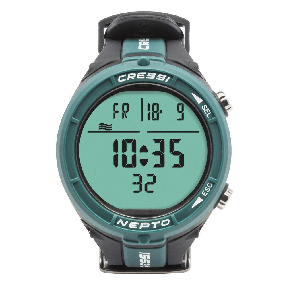 Cressi Nepto Wrist Computer - Green - Go Dive Tasmania
