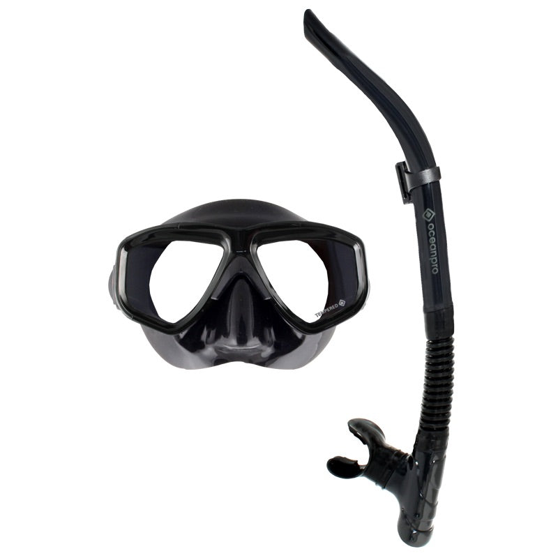 Ocean Pro Eclipse Mask and Snorkel Set Adults - Go Dive Tasmania