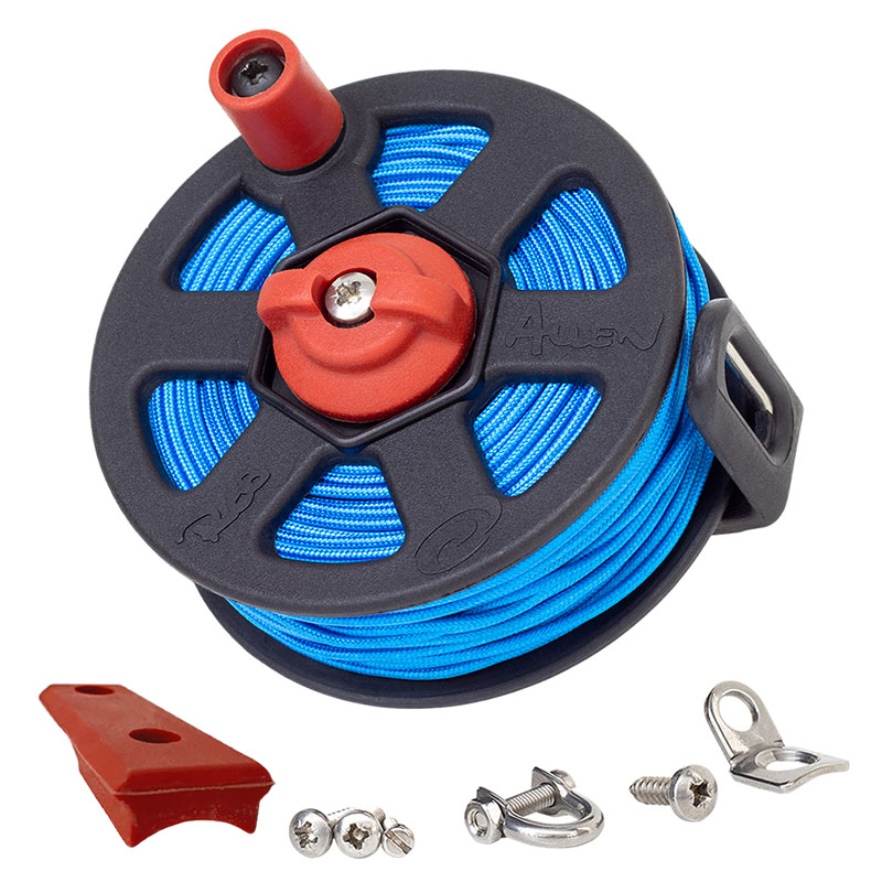Rob Allen Vecta Gun Reel with 1.9mm Ant Line Kit - BLUE 60m - Go Dive Tasmania