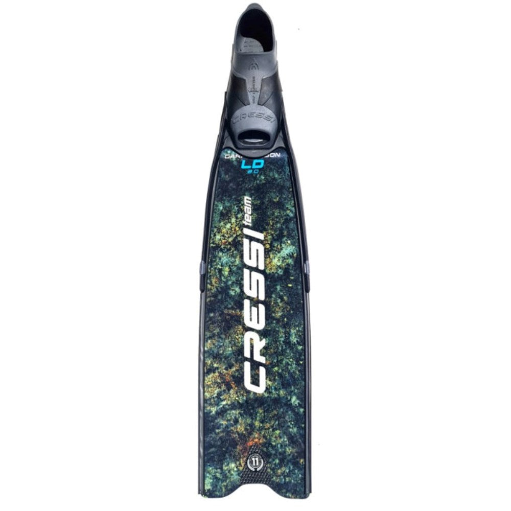 Gara Modular Team Carbon Fins LD - Green Camo - Go Dive Tasmania