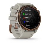 Descent™ Mk3i – 43 mm Bronze PVD titanium with French grey silicone band - Go Dive Tasmania