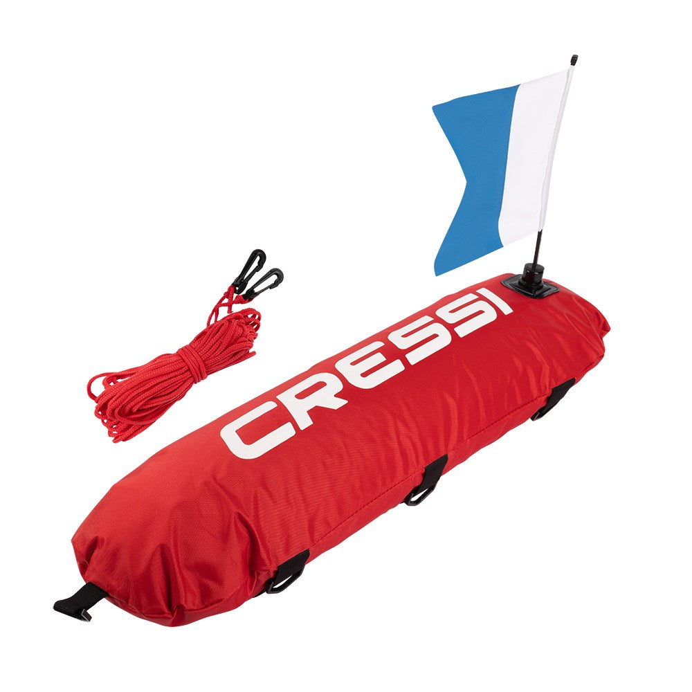 Cressi Torpedo Inflatable Float & Flag - Go Dive Tasmania