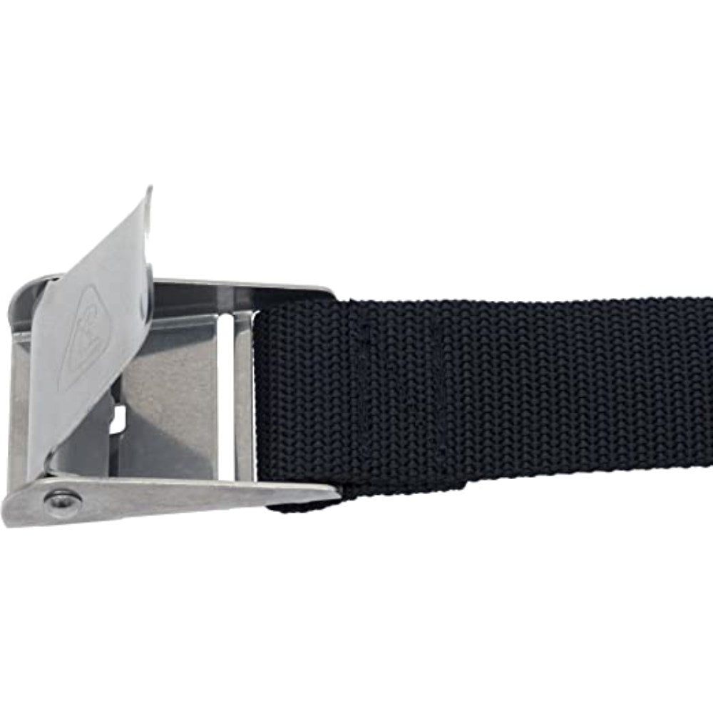 Cressi Quick-Release Elastic Belt With Metal Buckle, Black, One