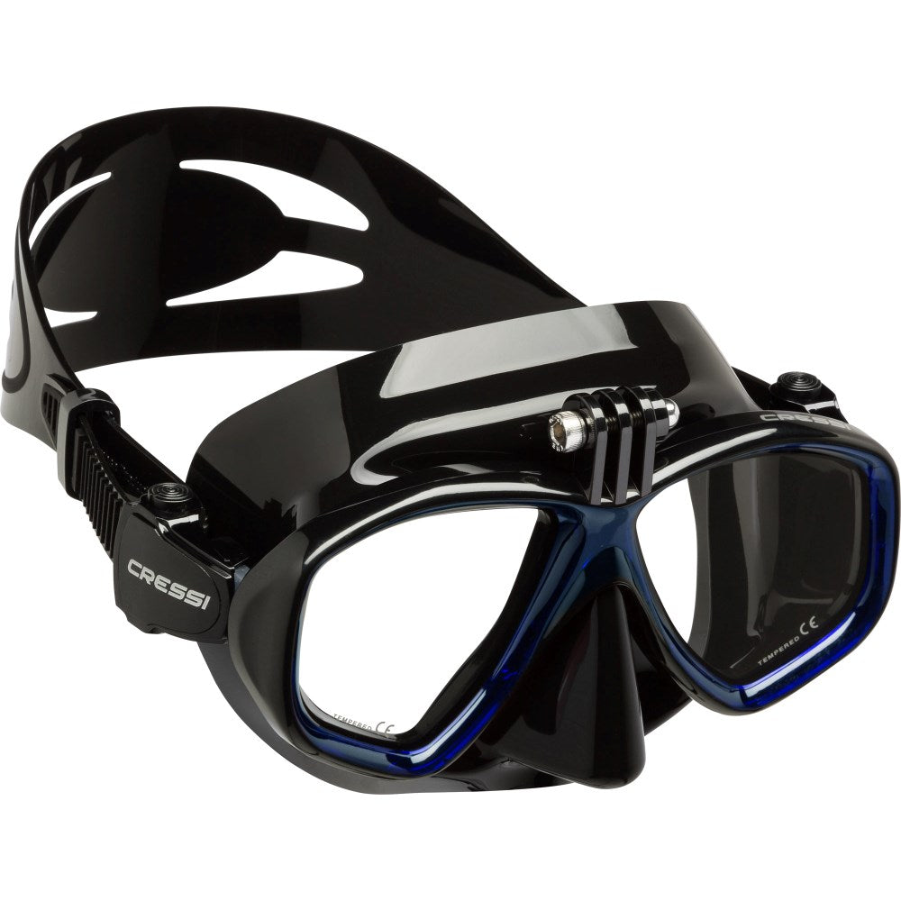 Cressi Action Mask - Black/Blue - Go Dive Tasmania