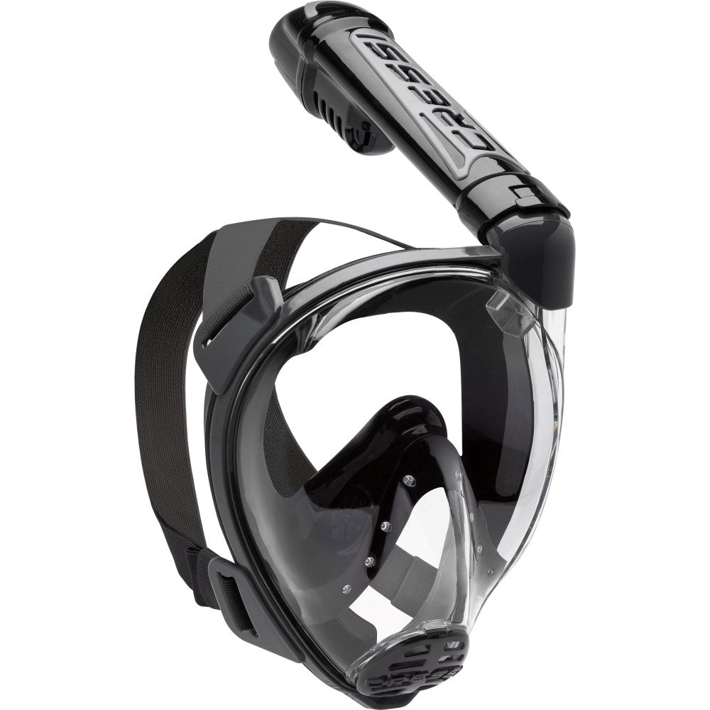 Cressi Duke Dry Full Face Mask - Black/Black - Go Dive Tasmania