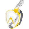 Cressi Duke Dry Full Face Mask - Clear/Yellow - Go Dive Tasmania