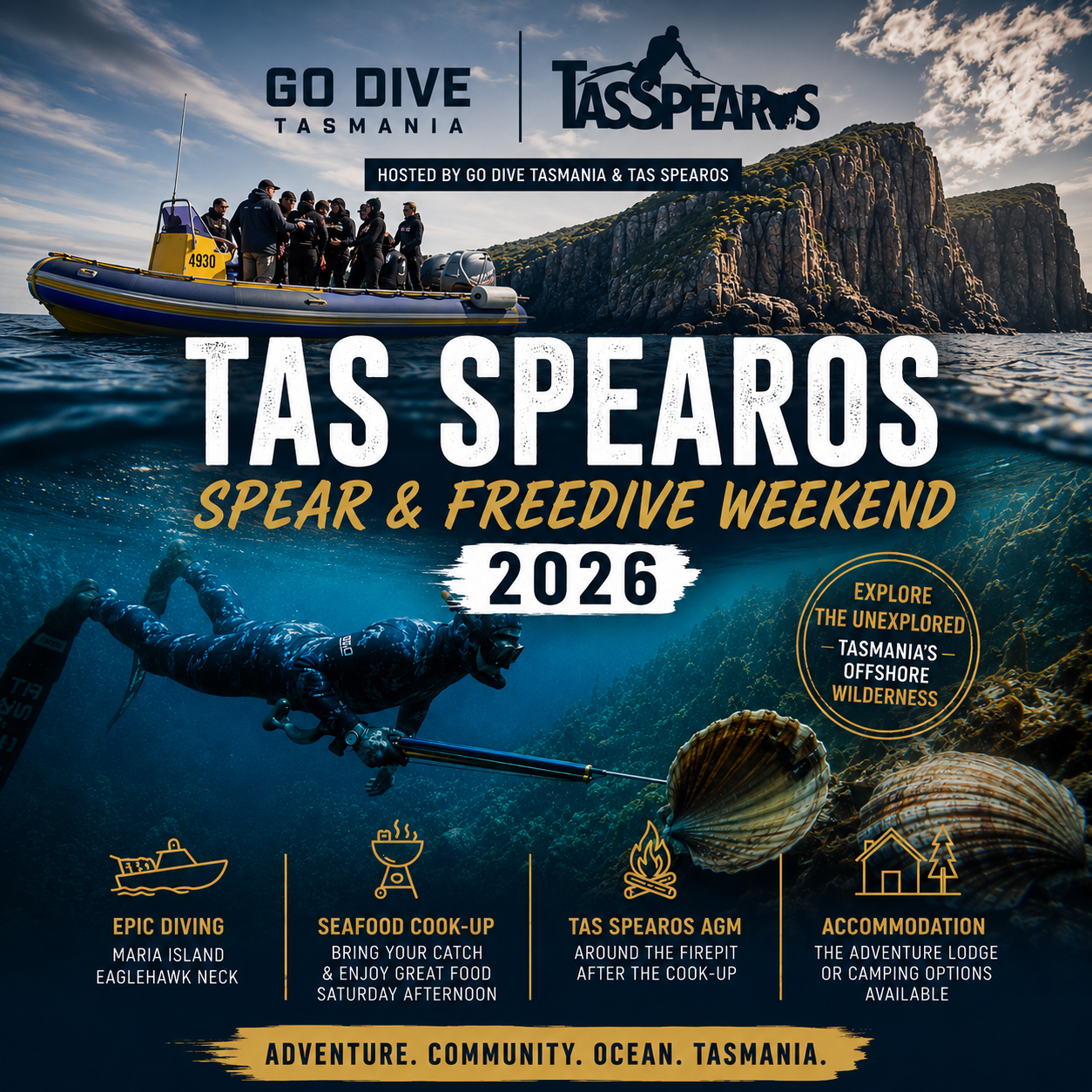 Tas Spearos - Spear/Freedive Weekend 2026 - Go Dive Tasmania