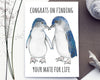 Congrats on finding your mate for life - Little Penguin Card - Go Dive Tasmania