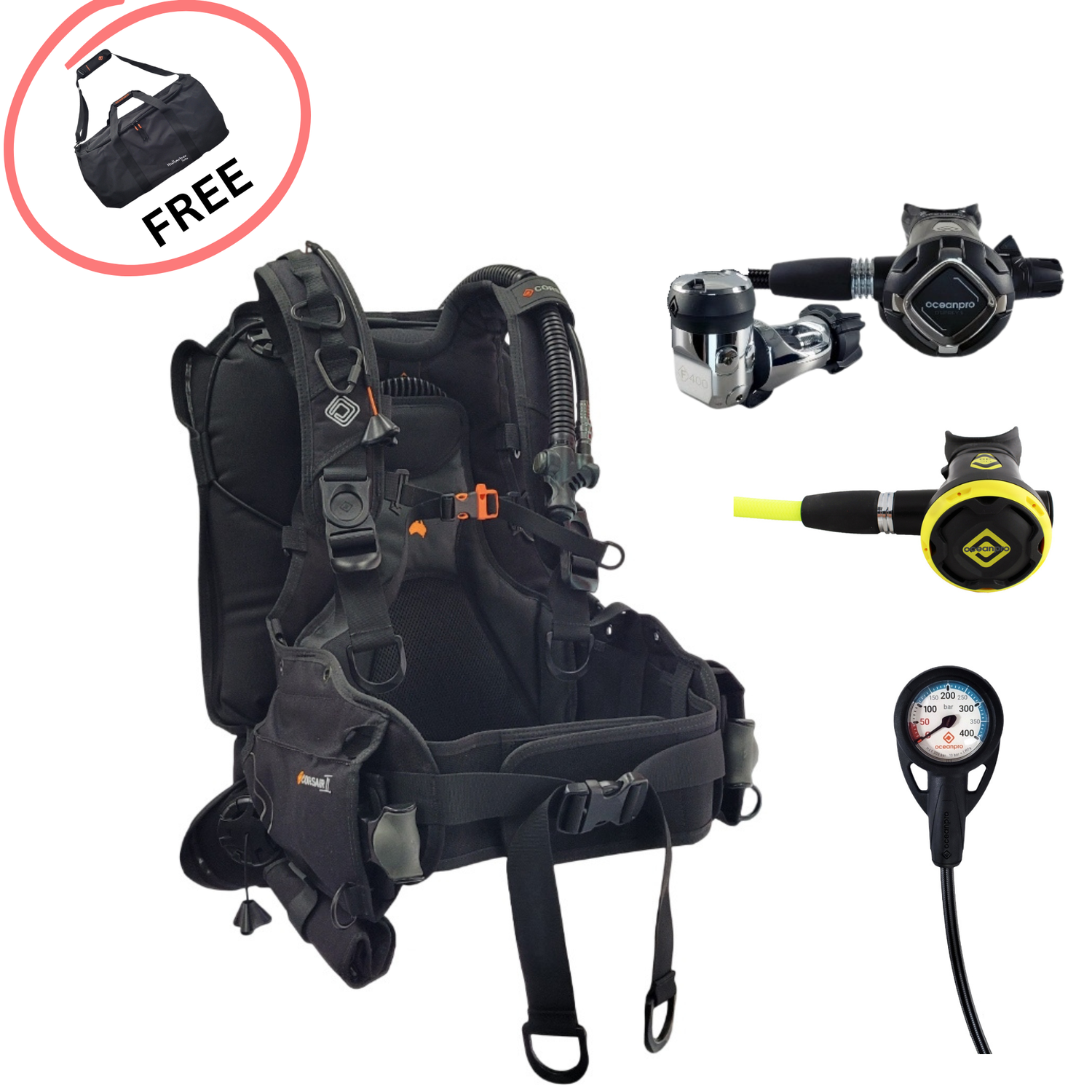 Oceanpro Corsair 2 BCD | Osprey 2 F400 Package - Go Dive Tasmania