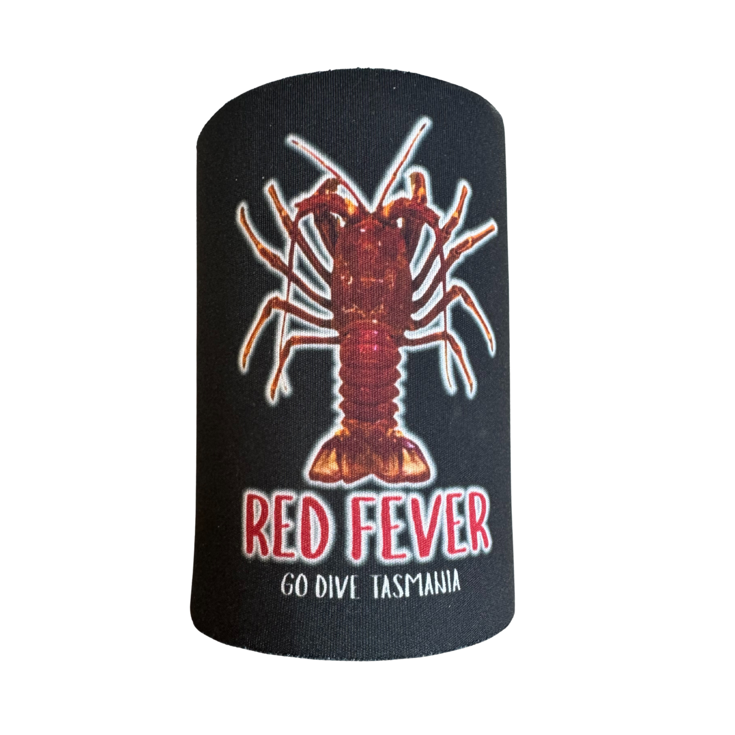 Red Fever Crayfish Stubby Cooler by Go Dive Tasmania