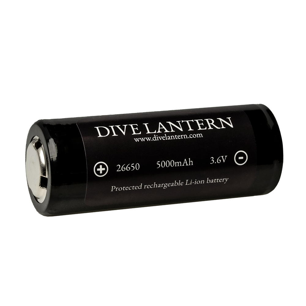 Battery 26650 5000mAh 3.6V (compatible with D11, D40, V11, VM27, V40) - Go Dive Tasmania